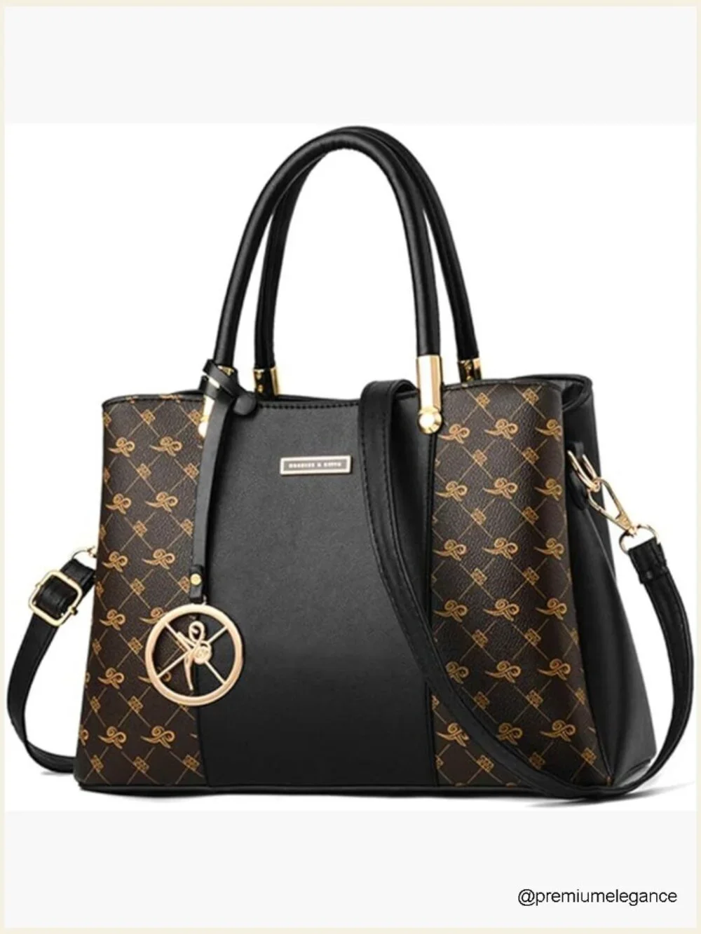 Top Handle Satchel Shoulder Bag Messenger Tote PU Leather